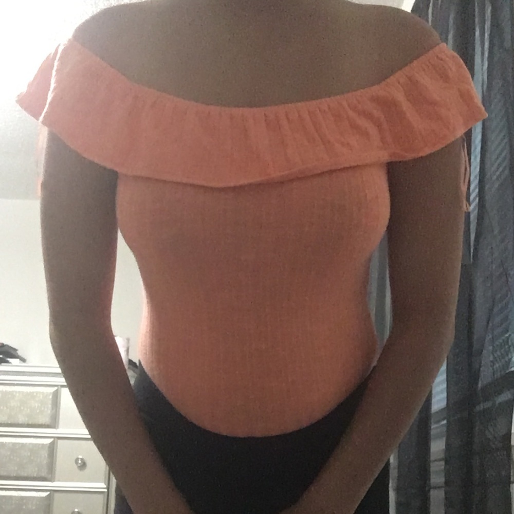 Fancy orange blouse